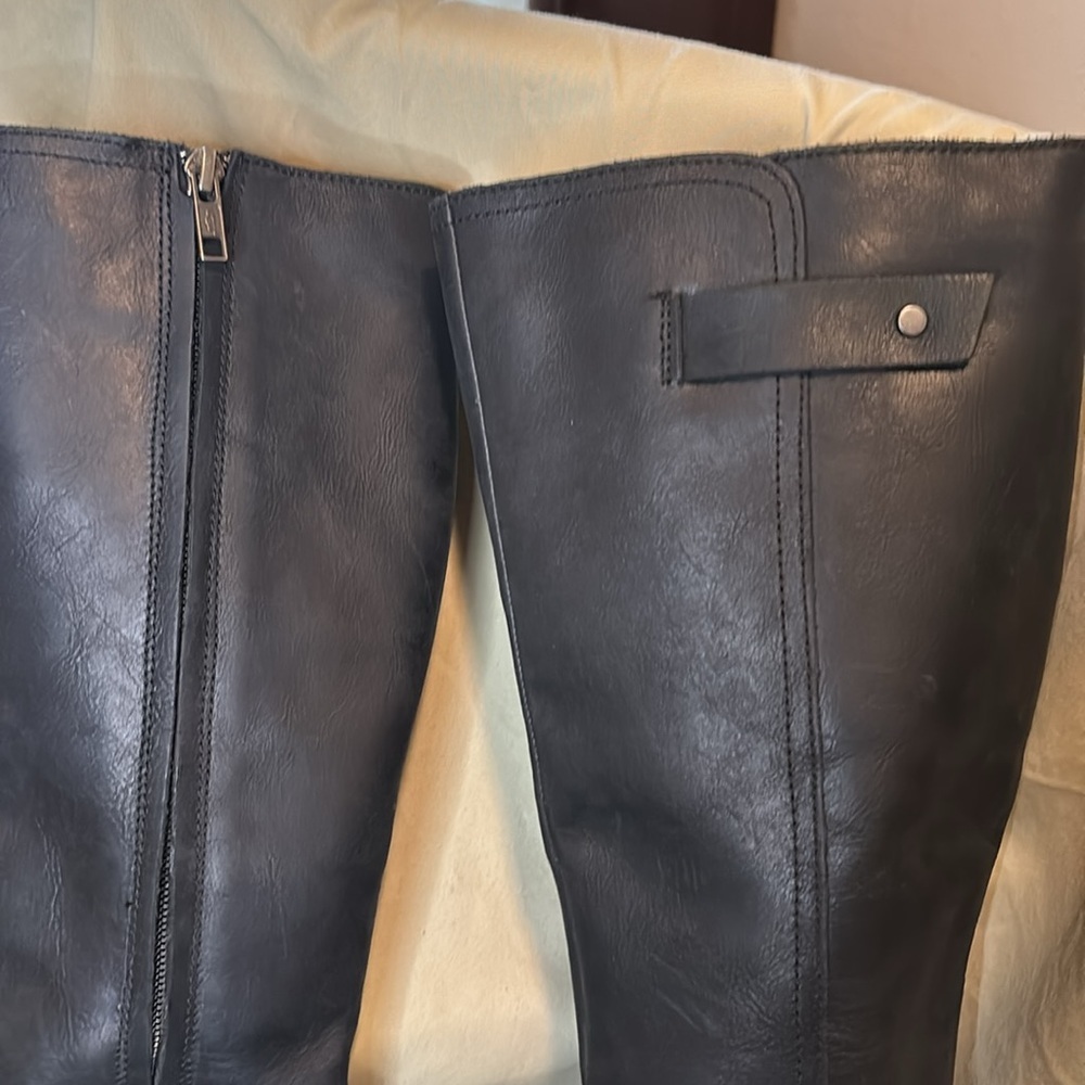 UGG Bandera black leather riding boots stunning excellent condition sz 6 - Picture 10 of 13